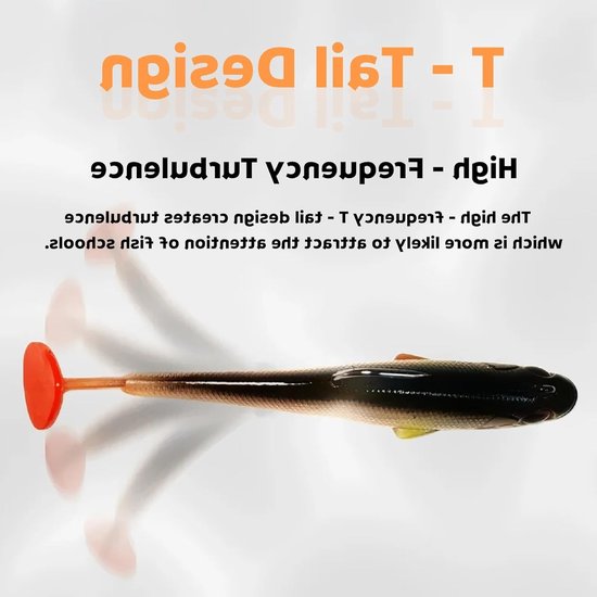 Set van 6 Vissen Haken en Dobbers - Kunstmatige Aas, Zachte Bait, Hoge Sterkte Metaal - Onmisbaar voor Vissen, Forel en Snoek Aas van Merkloos — afbeelding 3