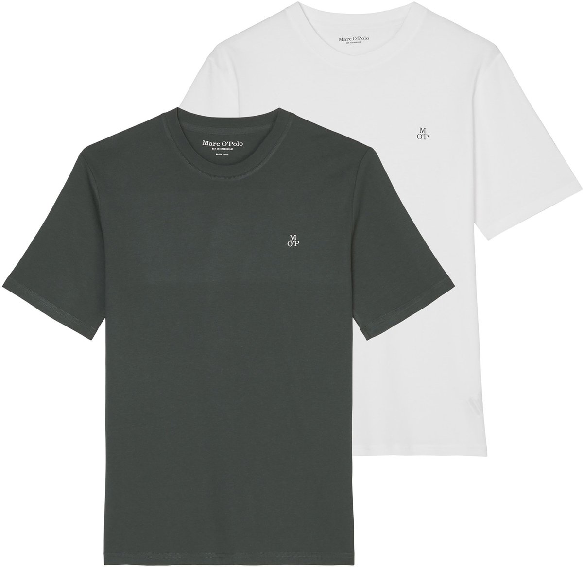 Marc O Polo T-shirt Small-Logo Set van 2