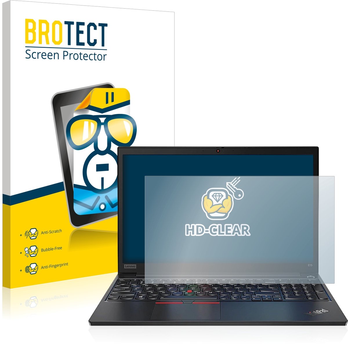 BROTECT - Screenprotector voor Lenovo ThinkPad E14 Gen 3 - Folie Beschermfolie transparant