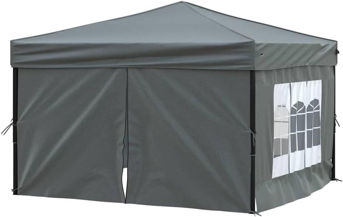 Opvouwbare Partytent - Tuin Paviljoen - Feestelijke Bijeenkomsten - Waterdicht UV-bestendig - 3 x 3 Meter - Antraciet