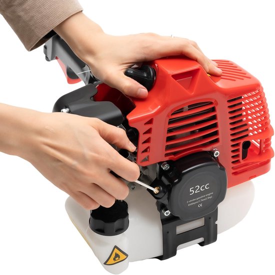 Handveegmachine - Motorbezemer - Terras Reinigen - Krachtige 1700W motor - 58 cm breed - Rood zwart — afbeelding 5