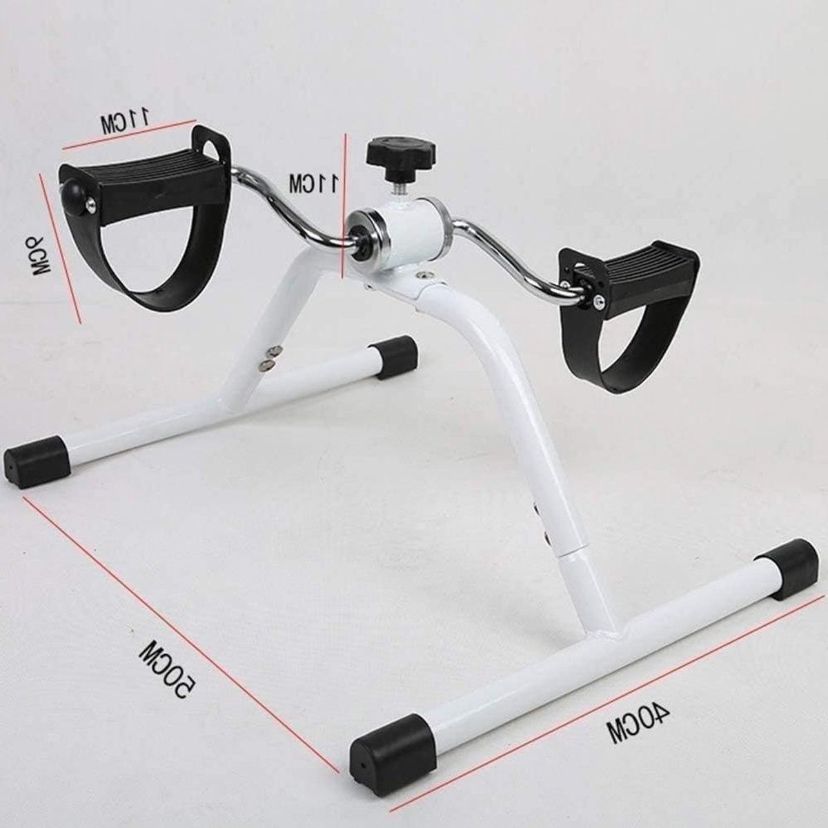 Mini Hometrainer - Onder Desk Fiets - Actief Blijven - LCD Trainingscomputer - 15.5 Inch Max Hoogte - Zwart