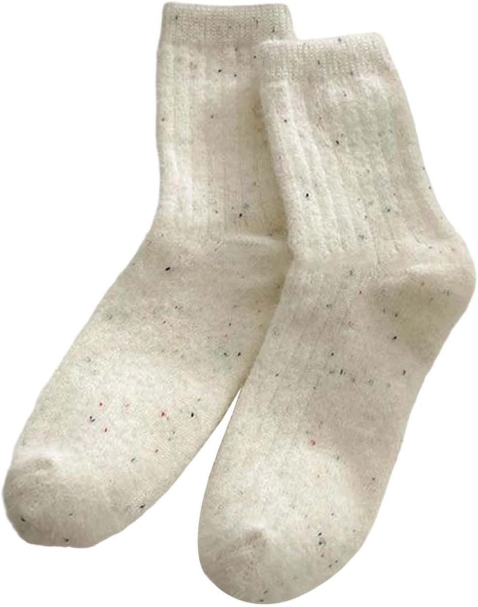 Dames Kniekousen - Lange Sokken - Warm Blijven - Zacht Pluche Materiaal - Overknee - Multicolor