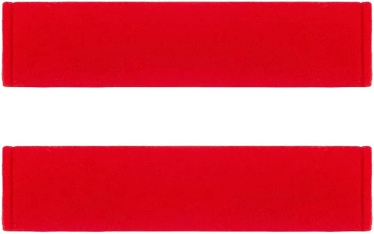 Gordelkussens Auto - Schouderbeschermers - Comfortabel Rijden - Waterdichte Stof - 2 Stuks - Rood