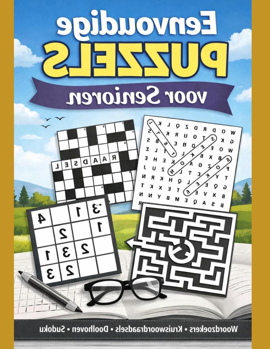 Puzzelboek Senioren - Rustige Puzzels - Ontspanning Thuis - Grote Letters - 189 Pagina's - Niet Van Toepassing