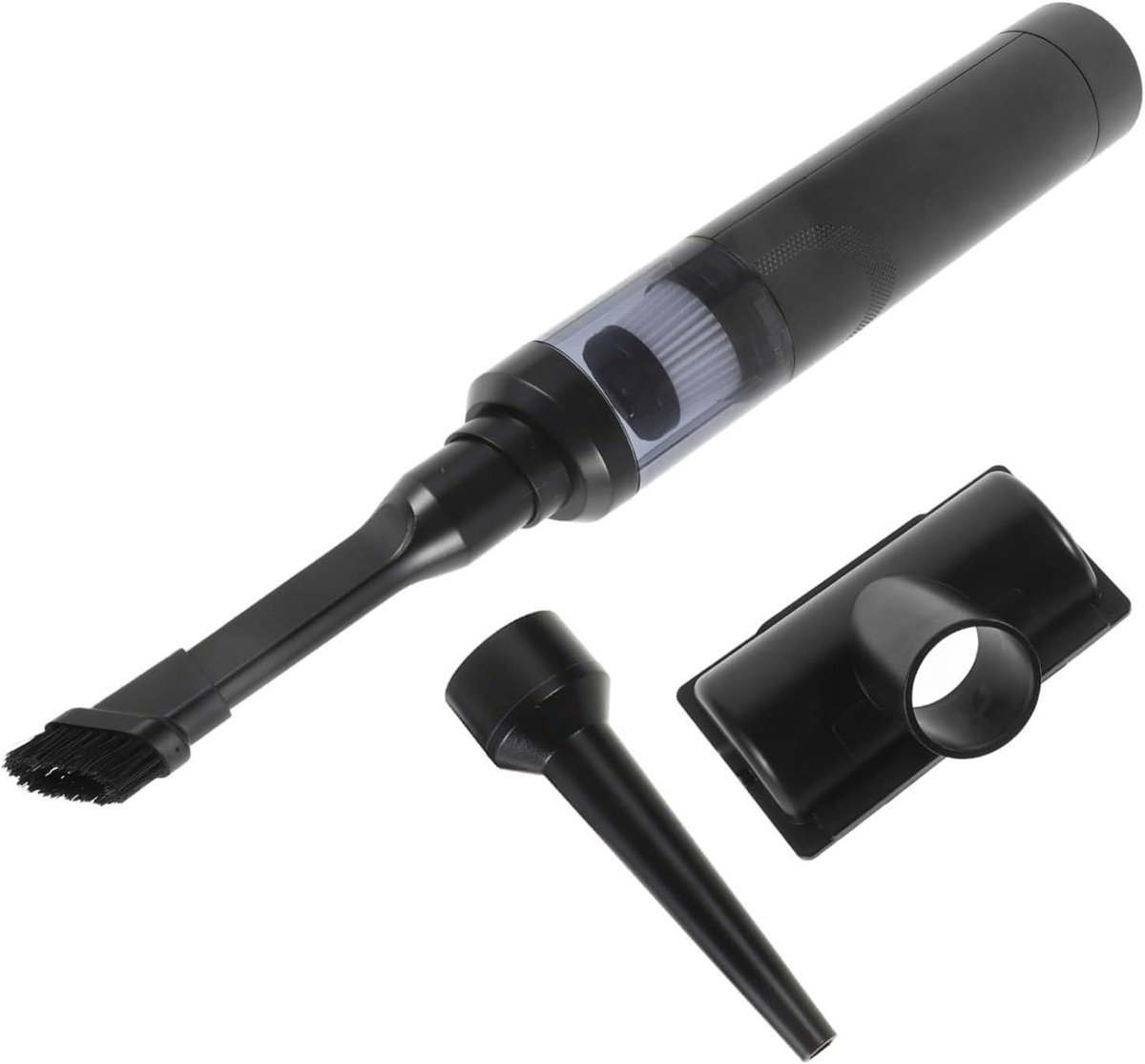 Handstofzuiger - Draagbare Stofzuiger - Auto Interieur - Dubbele Nat-Droogfunctie - 27 cm Lengte - Zwart