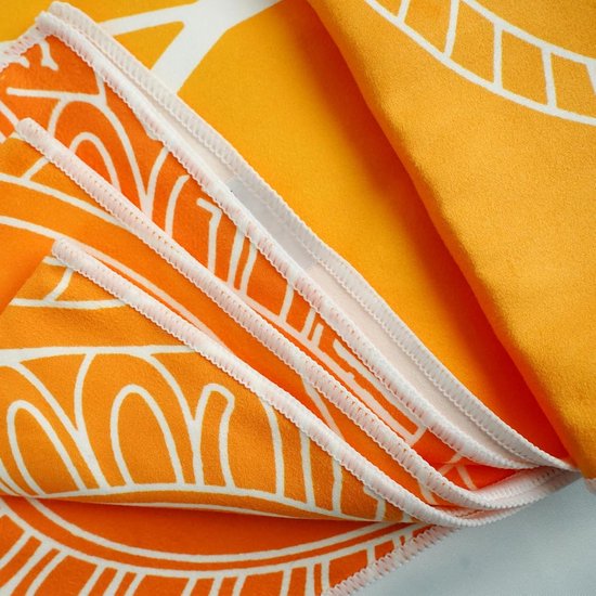 Yogahanddoek Antislip - Yoga Deken Mat - Pilates Hete Yoga - Sneldrogend Ademend - 185x65 cm - Geel Bedrukt — afbeelding 2