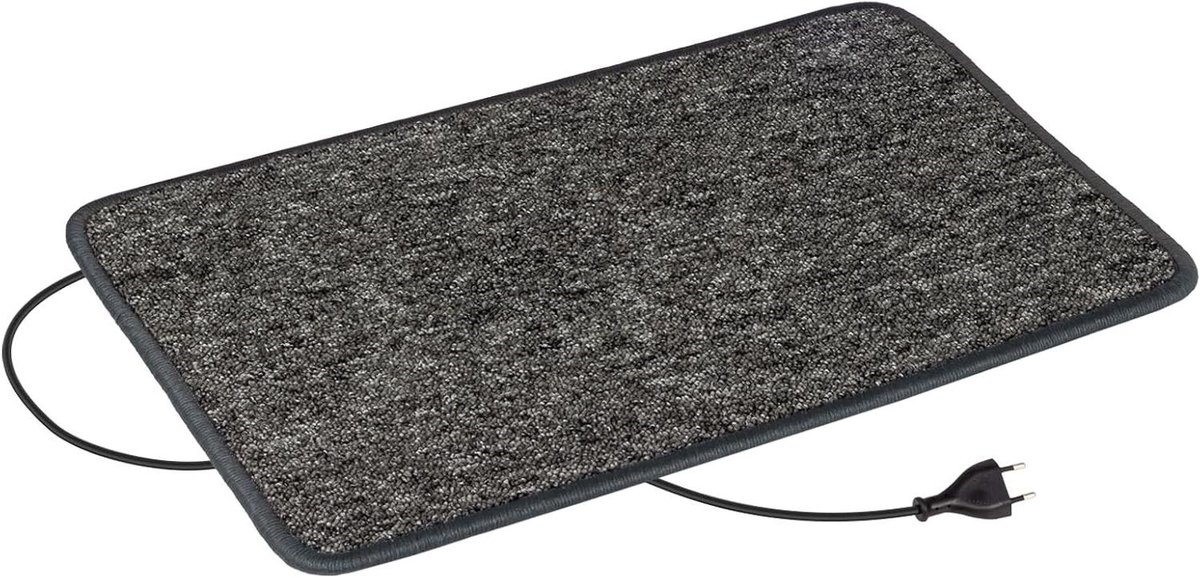 Verwarmingstapijt - Elektrisch vloerkleed - Voeten verwarmen - Made in Germany - 40x60 cm - Antraciet