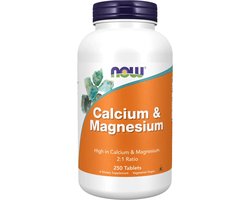 NOW Foods Calcium & Magnesium (250 tabs) Unflavoured - Vitaminen, mineralen & gezondheid - Mineralen - 250 stuks
