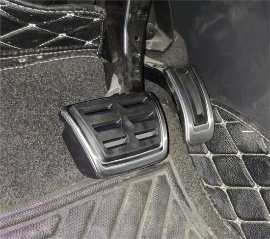 Anti-Slip Pedalen - Pedaalhoezen Set - Auto Styling - Verbeterde Grip - DSG AT MT - Zilver — afbeelding 2