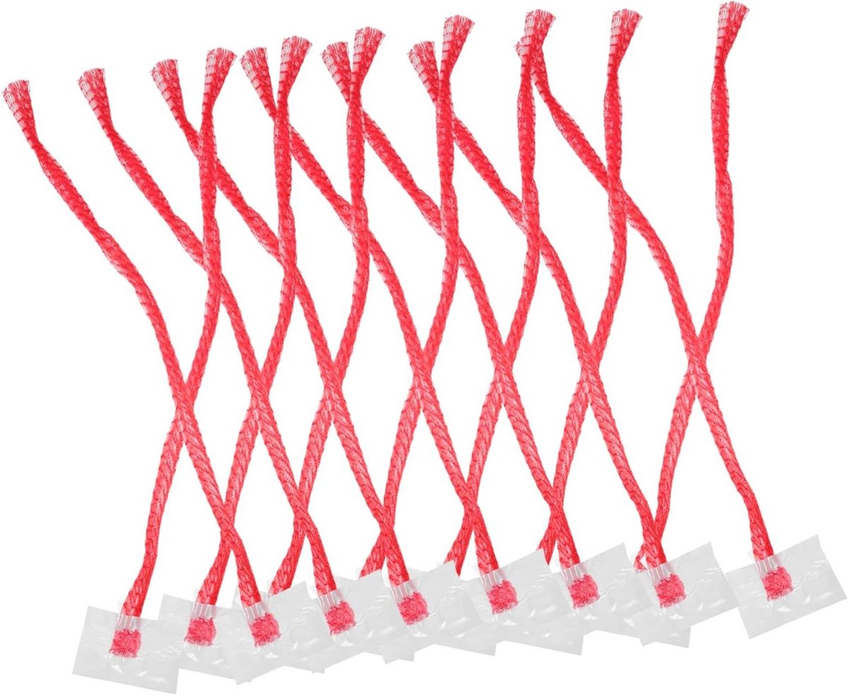 Herbruikbare Groentezakken - Mesh Opbergzakjes - Keuken Opslag - Ademend Ontwerp - 100 Stuks - Rood