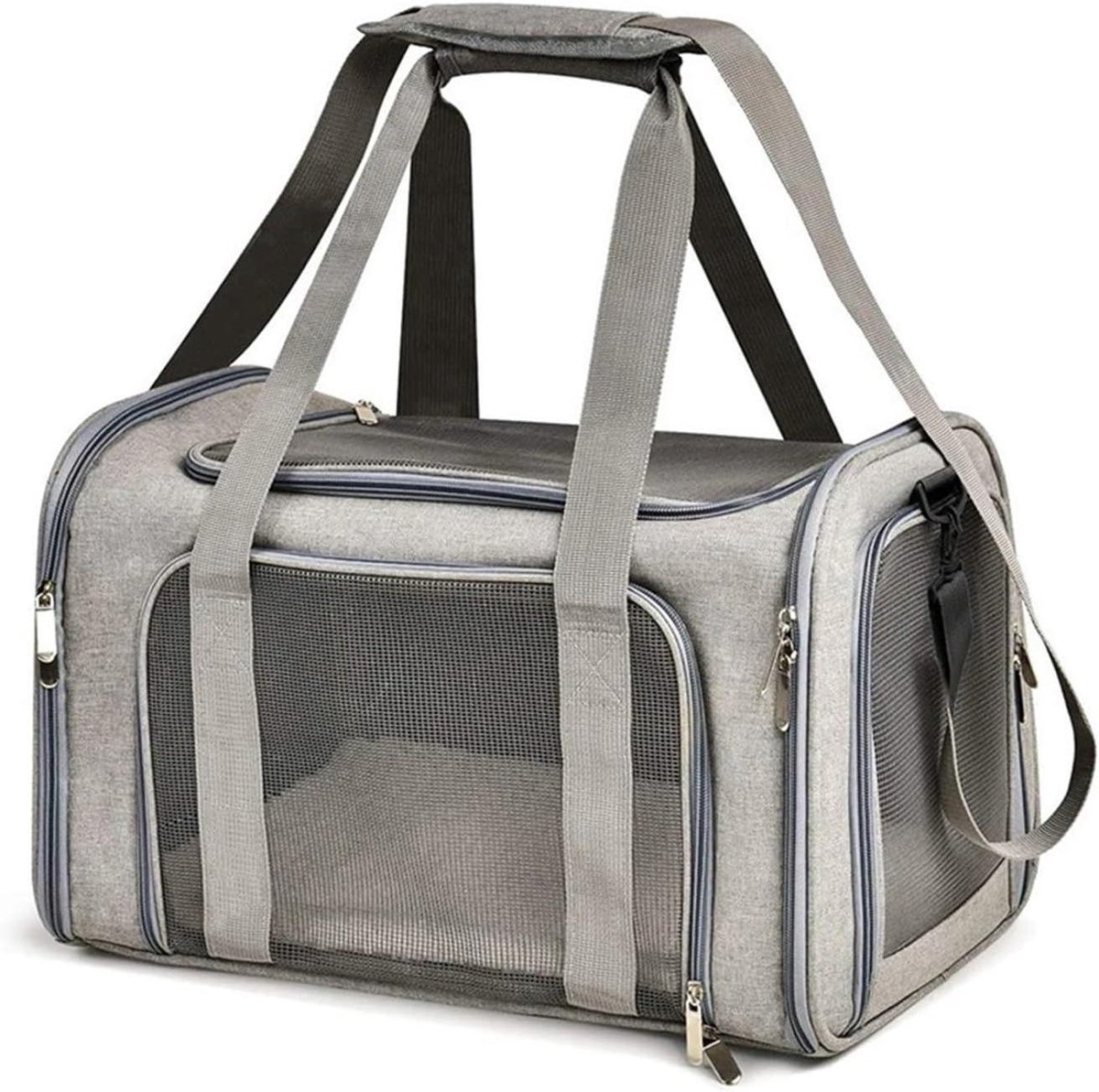 Draagbare Huisdier Rugzak - Reistas Honden - Comfortabel Reizen - Zachte Ademende Constructie - Tot 50cm - Zwart
