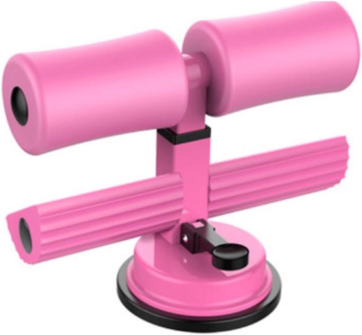 Buikspier Trainer - Fitness Roller - Thuis Trainen - Krachtige Zuignap - 30 x 20 x 10 cm - Roze