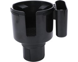 Autobekerhouder Expander - Bekerhouder Adapter - Auto Organisatie - 2-in-1 Ontwerp - Verstelbaar - Zwart