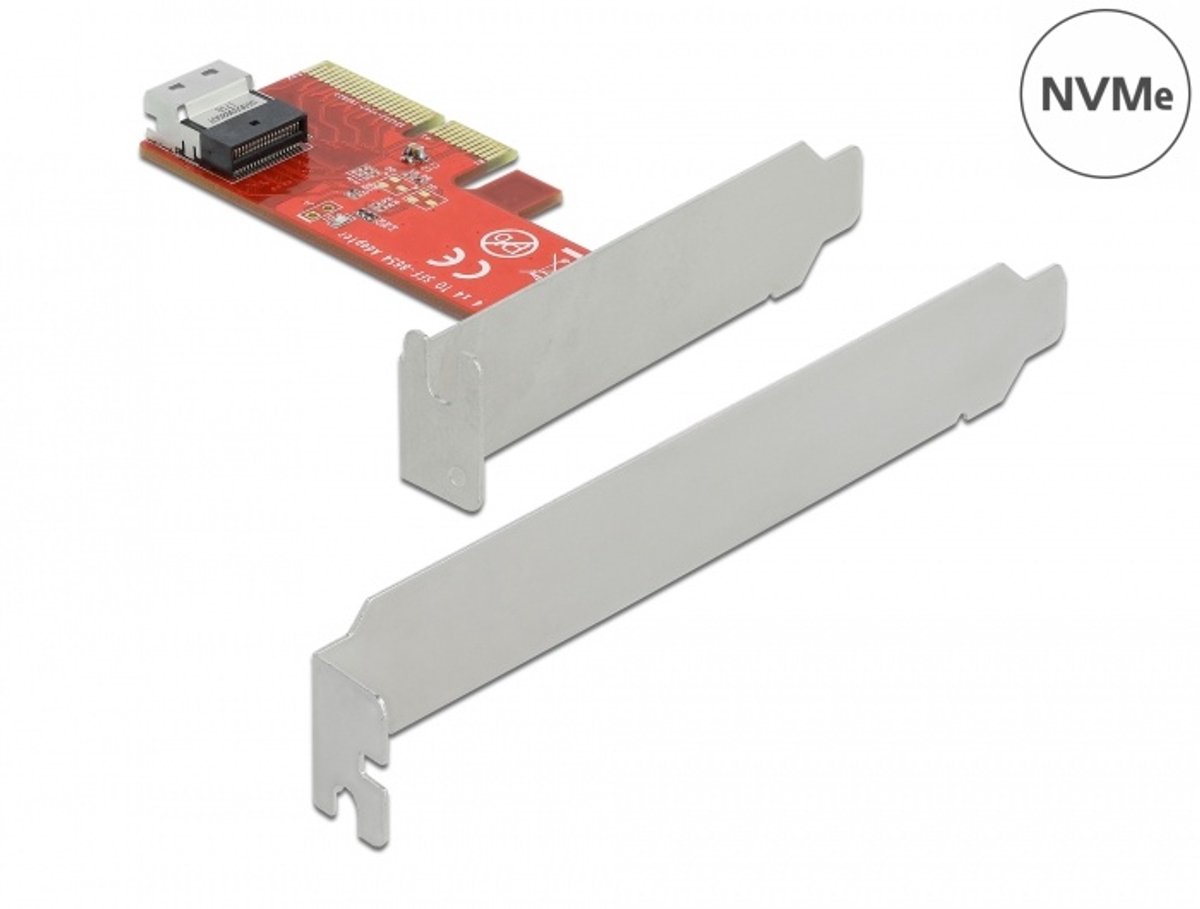 Delock PCI Express x4 Card to 1 x internal SFF-8654 4i NVMe - Low Profile Form Factor