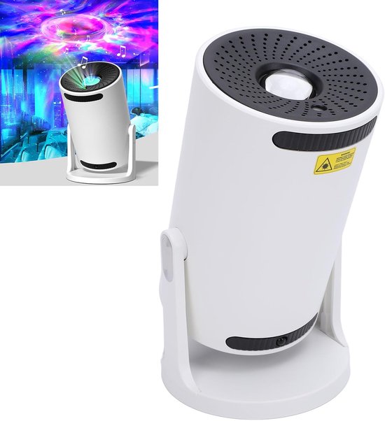 Sterrenprojector Licht - Nachtlamp Projector - Slaap Hulp - 180 Graden Draaibaar - 500 gram - Wit — afbeelding 4