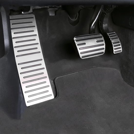 Pedaalhoezen Auto - Voetpedaal Covers - Verbeter Rijcomfort - Antislip Ontwerp - 1 Stuk - Mat Zilver — afbeelding 2