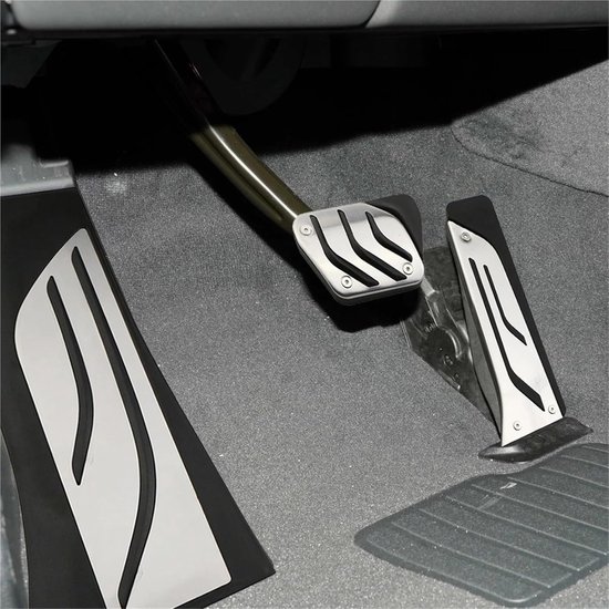 Pedaalhoezen Set - Auto Pedaal Covers - Verbeterde Grip - Roestvrij Staal - LHD Model - Metaal — afbeelding 2
