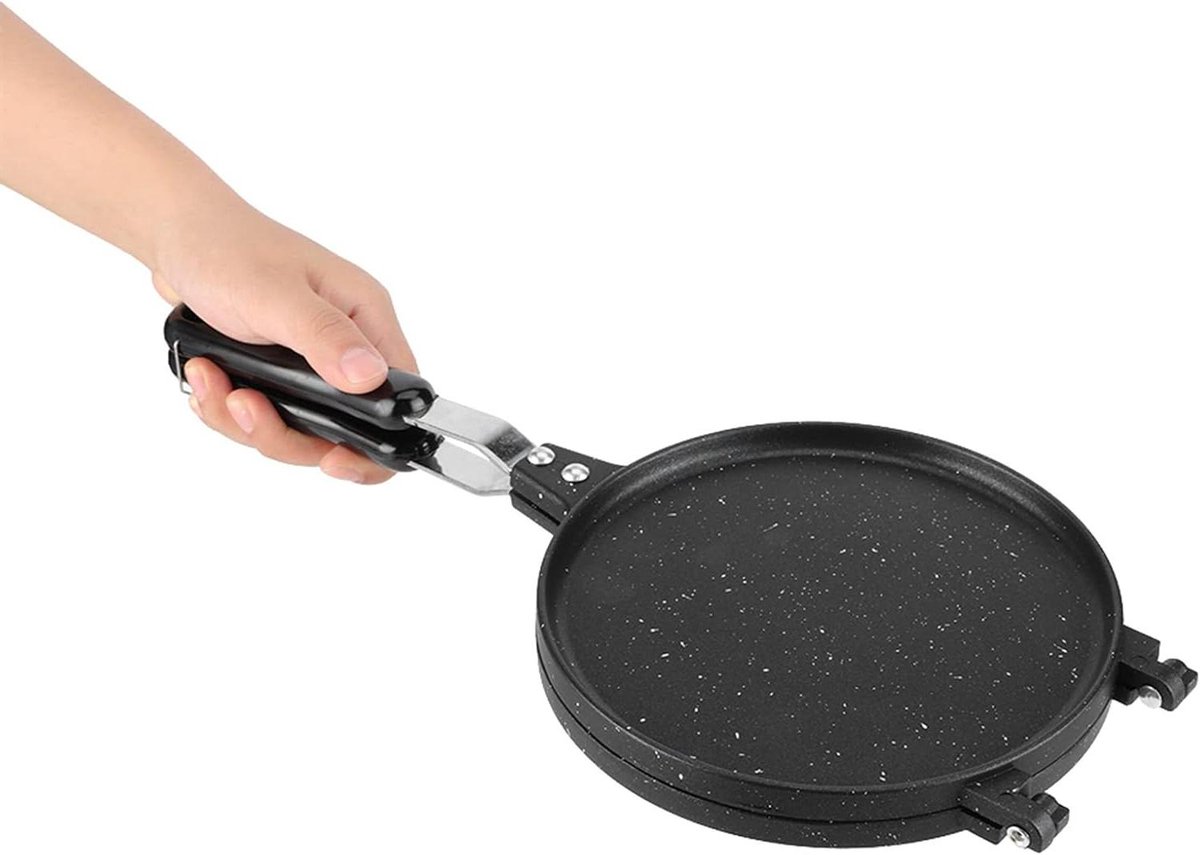 Wafelkegelmaker - Eierrol Maker - Keuken Bakgereedschap - Antiaanbaklaag - 42x20x4 cm - Zwart