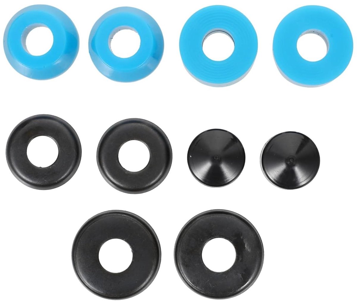 Skateboard Bushings Set PU Cups Verbeterde Prestaties Schokabsorberend Ontwerp Compact Formaat Kleurrijk