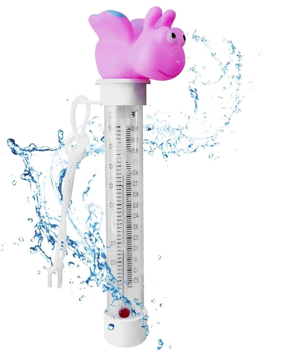 Zwembadthermometer Drijvend - Watermeter Cartoon - Water Temperatuur Meten - Dubbele Schaal Display - 21.5 Centimeter - Vlinder