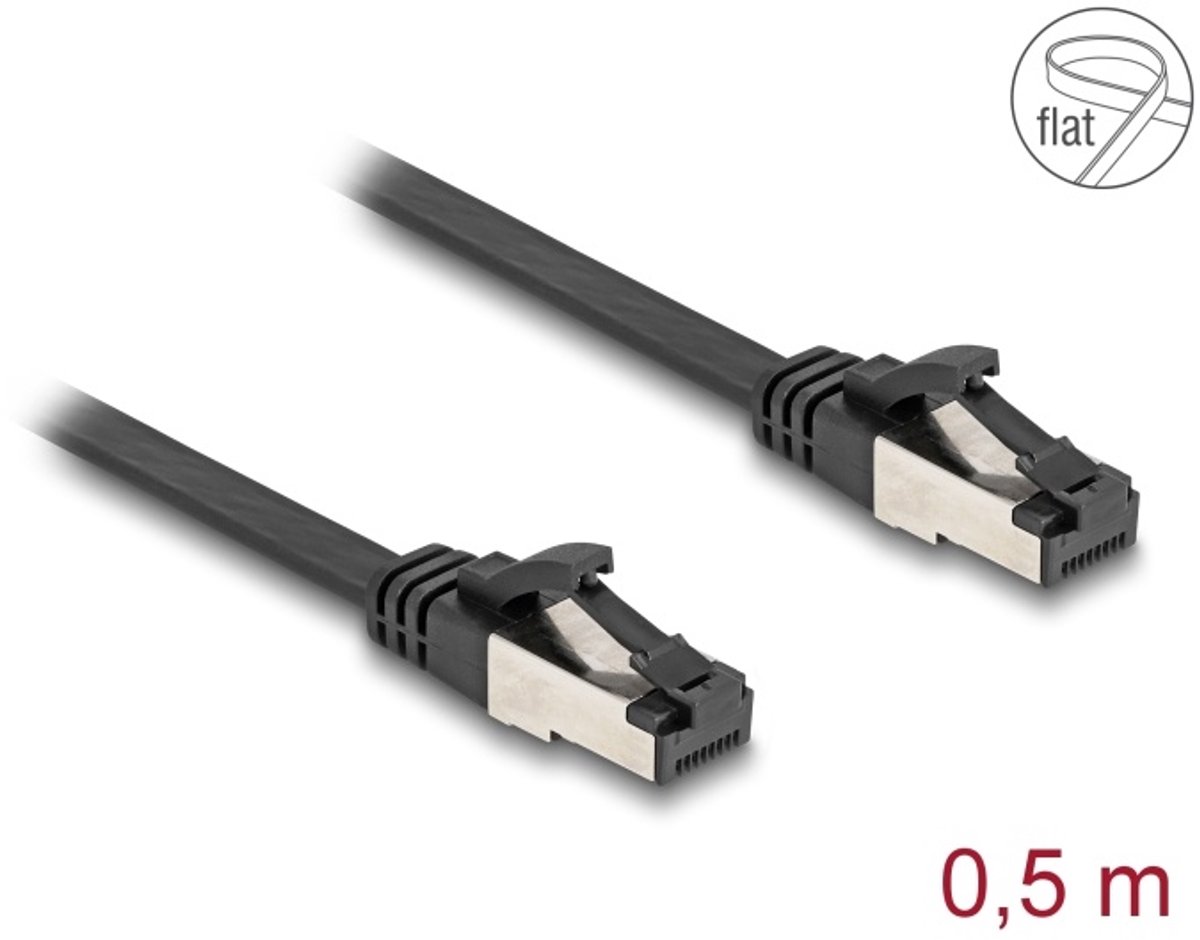 DeLOCK 80178 netwerkkabel Zwart 0,5 m Cat8.1 U/FTP (STP)