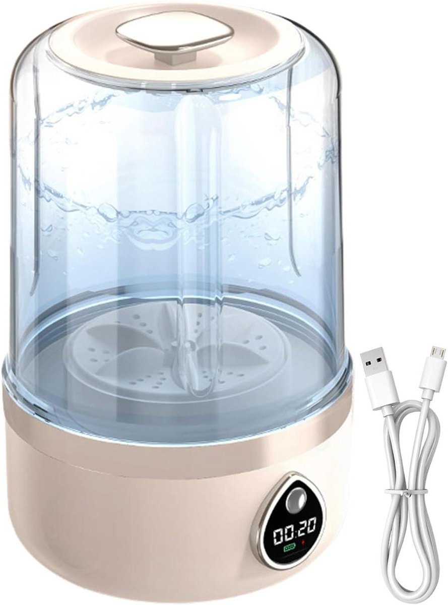 Draagbare Mini Wasmachine - Compacte Wasmachine - Reizen en Camping - Opvouwbaar Ontwerp - 14 x 14 x 14 cm