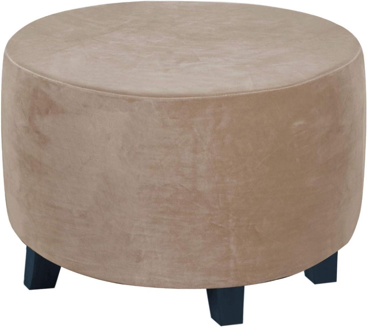 Ottomaanse Kussenhoes - Voetenbankhoes Pouf - Meubels Beschermen - Elastische Bodem - 75-105 cm - Tarwe