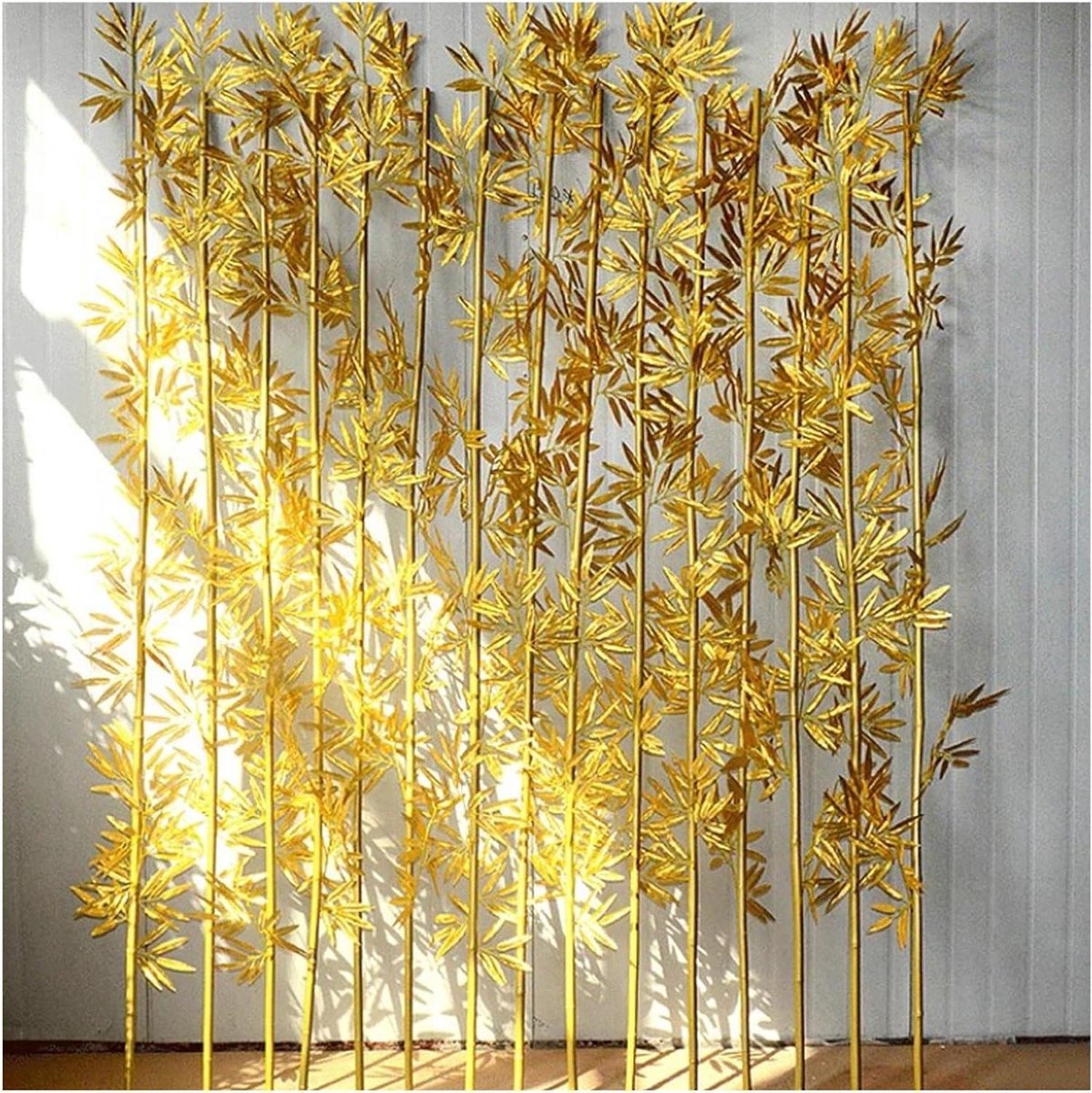 Kunst bamboe - Nep boom - Decoratie binnen - Onderhoudsvrij - 1.8 meter - Goud