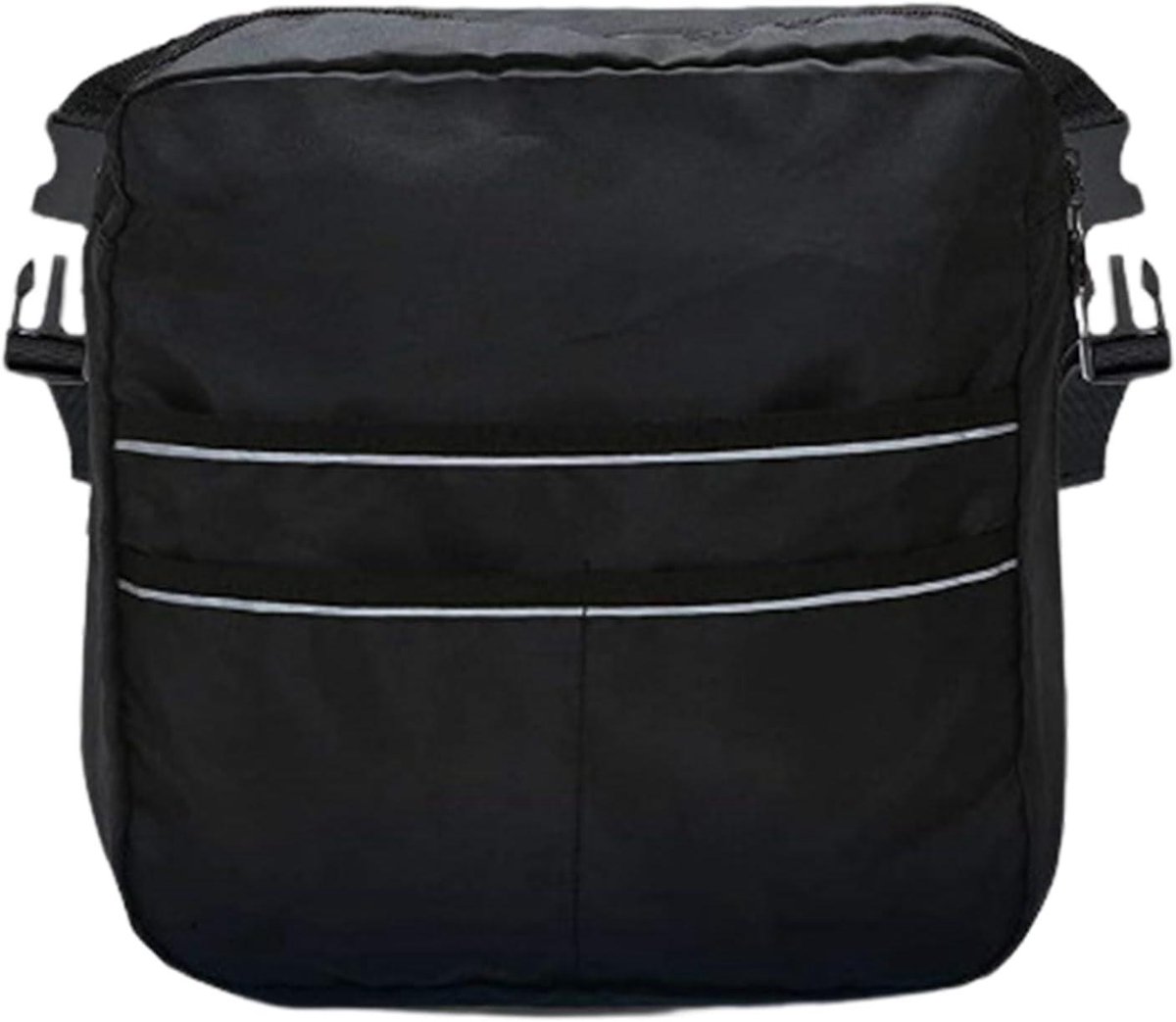 Rolstoel opbergtas - Zijvak tas - Veilig spullen meenemen - Met reflecterende strepen - 12 x 45 x 125 cm