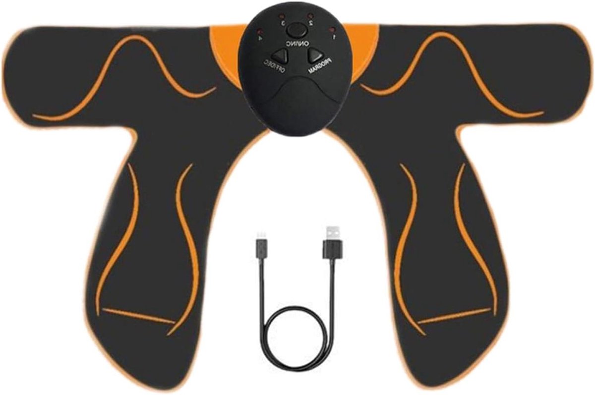 Spiertrainer Heup - Bilspier Trainer - Lichaamsvorming - 10 Intensiteit Niveaus - 36 x 20.5 cm - Zwart