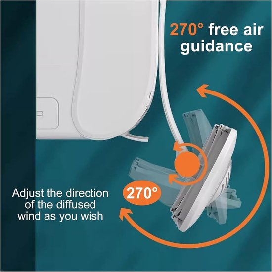 Airco Deflector - Windscherm - Comfort Verhogend - Verstelbare Hoek - 67-96 cm - Wit — afbeelding 5