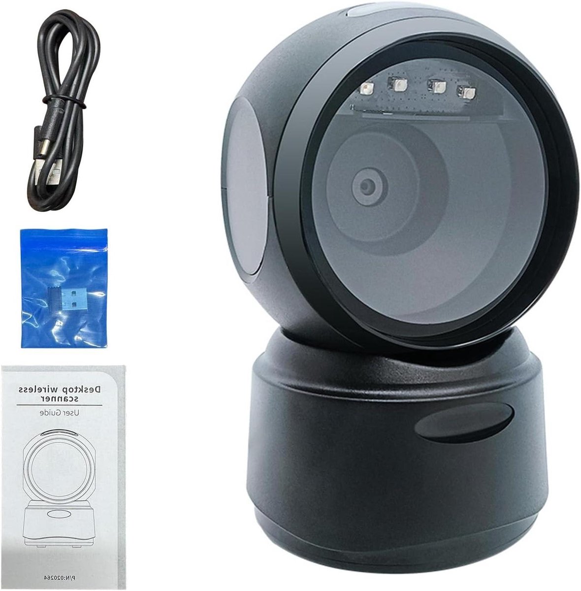 Draadloze Barcodescanner - QR Scanner - Snel Scannen - Dubbele Modus - 1.5 Meter Valbestendig - Zwart