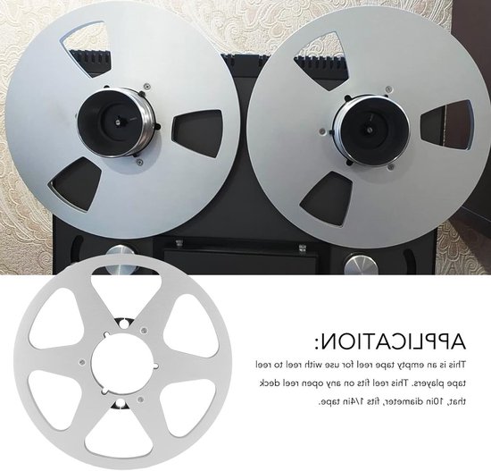 Dailygoods- Takeup Reel 10 Inch - Lege Tape Haspel - Aluminium NAB-Flens - Hoge Prestaties - Geschikt voor 1/4 Inch Tapes - Extra Sterkte - Tapehaspel van Dailygoods — afbeelding 5