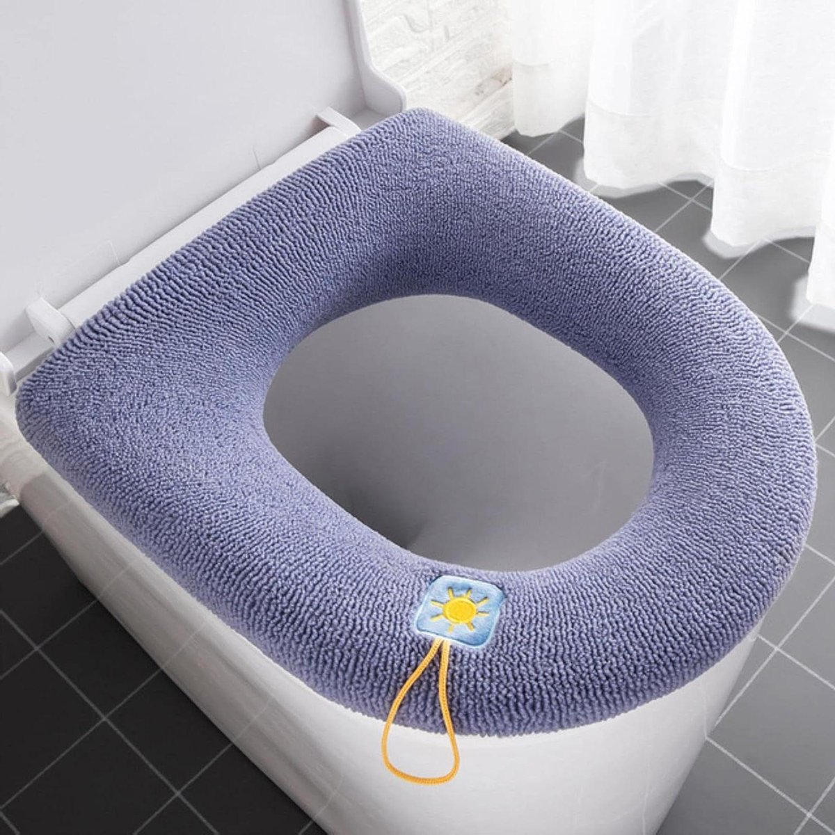 Toiletzitting Cover - Zachte Pad - Warmte Comfort - Wasbaar Ontwerp - O-vorm - Effens