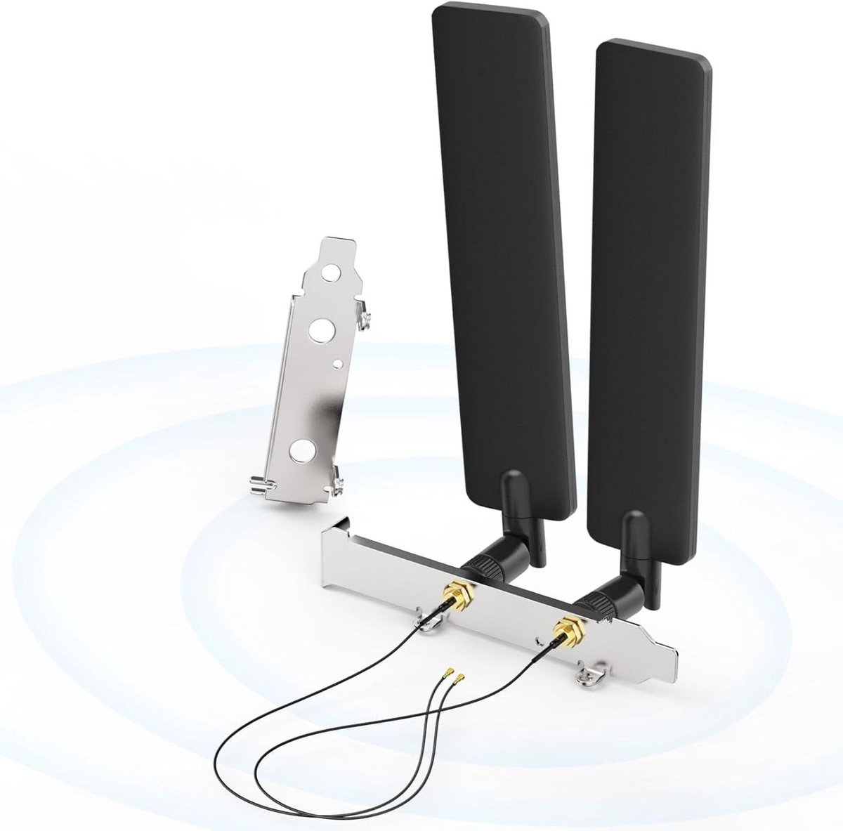 Wifi Antenne Set - Netwerk Upgrade - Draadloze Verbinding - Tri-Band Ondersteuning - 25 cm Kabel - Zwart