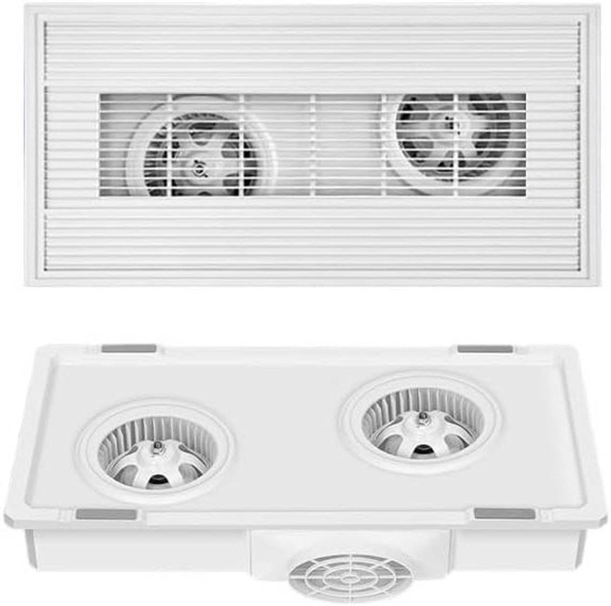 Ventilatiefan Dubbele Motor - Afzuigventilator Plafond - Luchtkwaliteit Verbeteren - Ultr