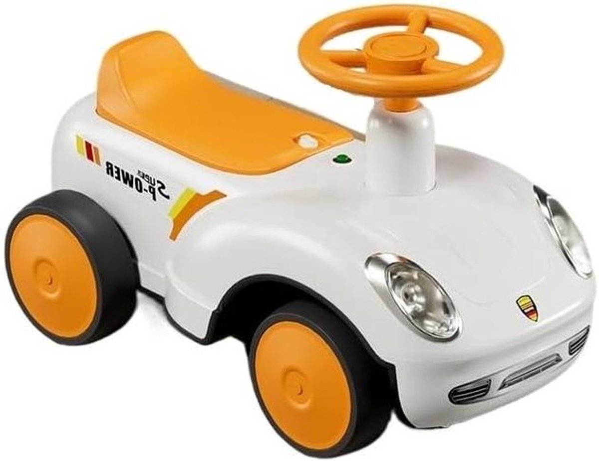 Peuter Loopauto - Rijspeelgoed Kinderauto - Leren Lopen Spelen - Met Opbergruimte - 65 x 33 x 40 cm - Oranje