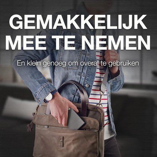 Externe Harde Schijf - Draagbare Opslag - Bestanden Opslaan - Met Wachtwoord Beveiligd - 2 TB - Zwart — afbeelding 5