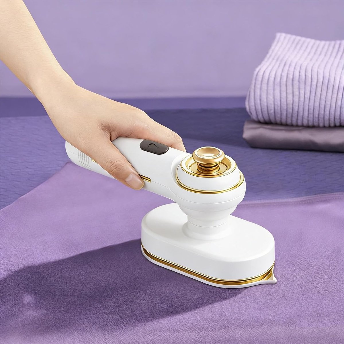 Stoomstrijkijzer Kleding - Draagbaar Stomer - Kreukels Verwijderen - Anti-aanbakzool - 60 ml Reservoir - Wit