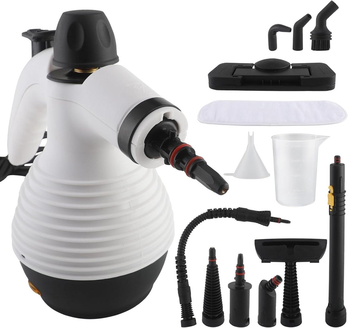 Multifunctionele Stoomreiniger - Draagbare Stomer - Grondige Reiniging - 2-in-1 Ontwerp - 350 ml Tank - Wit