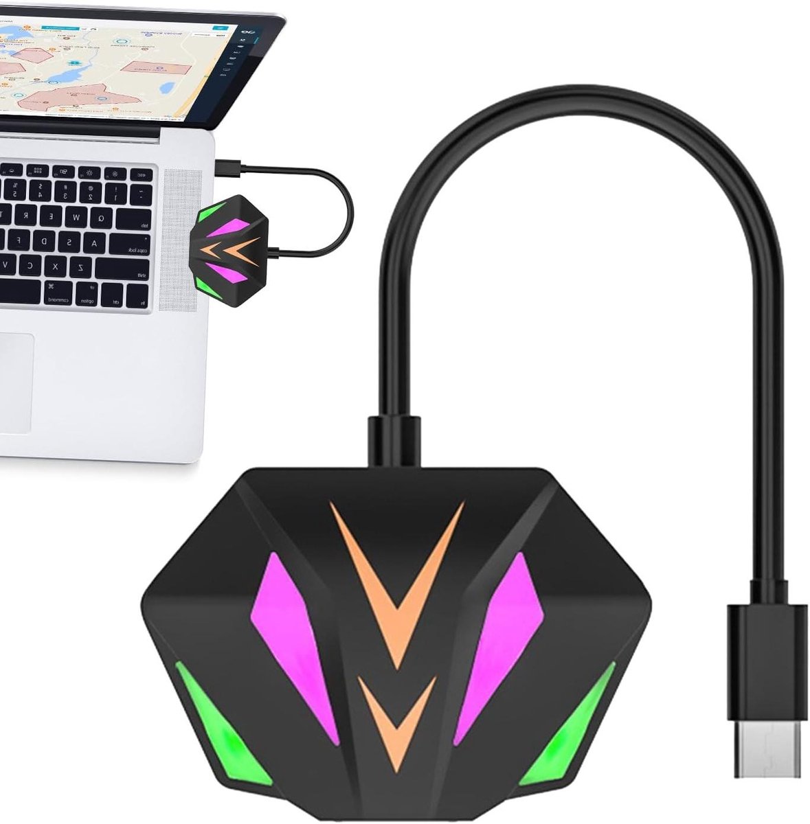 Usb C Converter - Netwerk Adapter - Stabiel Internet - Plug En Play - 100mbps Snelheid - Zwart