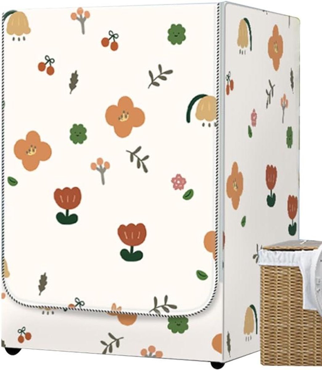 Wasmachinehoes Buiten Drogerhoes Waterdicht Apparaat Beschermen Driezijdige Afdekking 60x60x85 cm Bloemen Vruchten