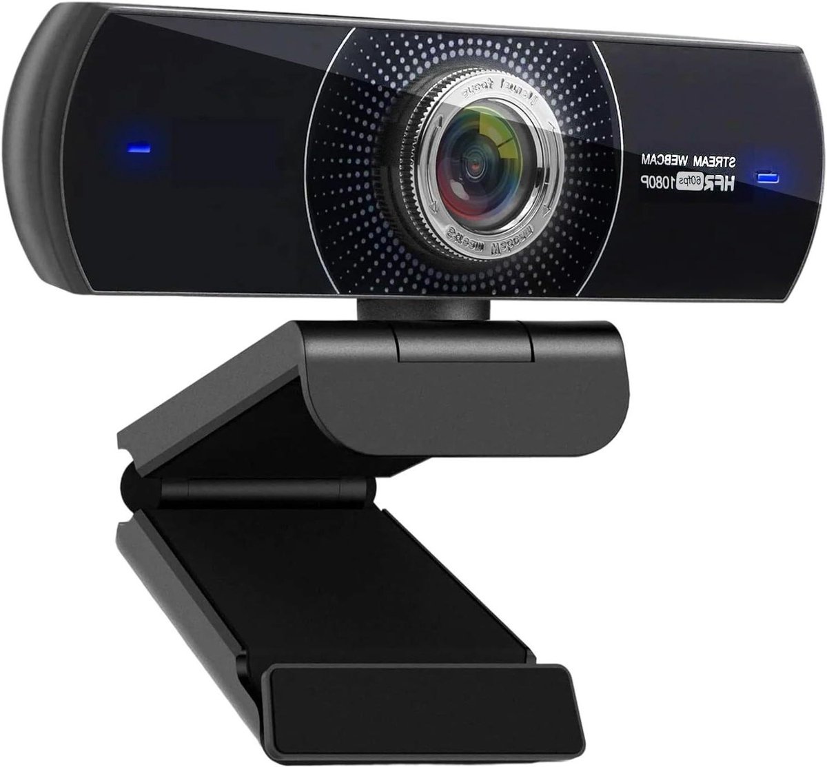 Webcam HD - Computer Camera - Online Vergaderen - Ingebouwde Microfoon - 1080P 60fps - Zwart