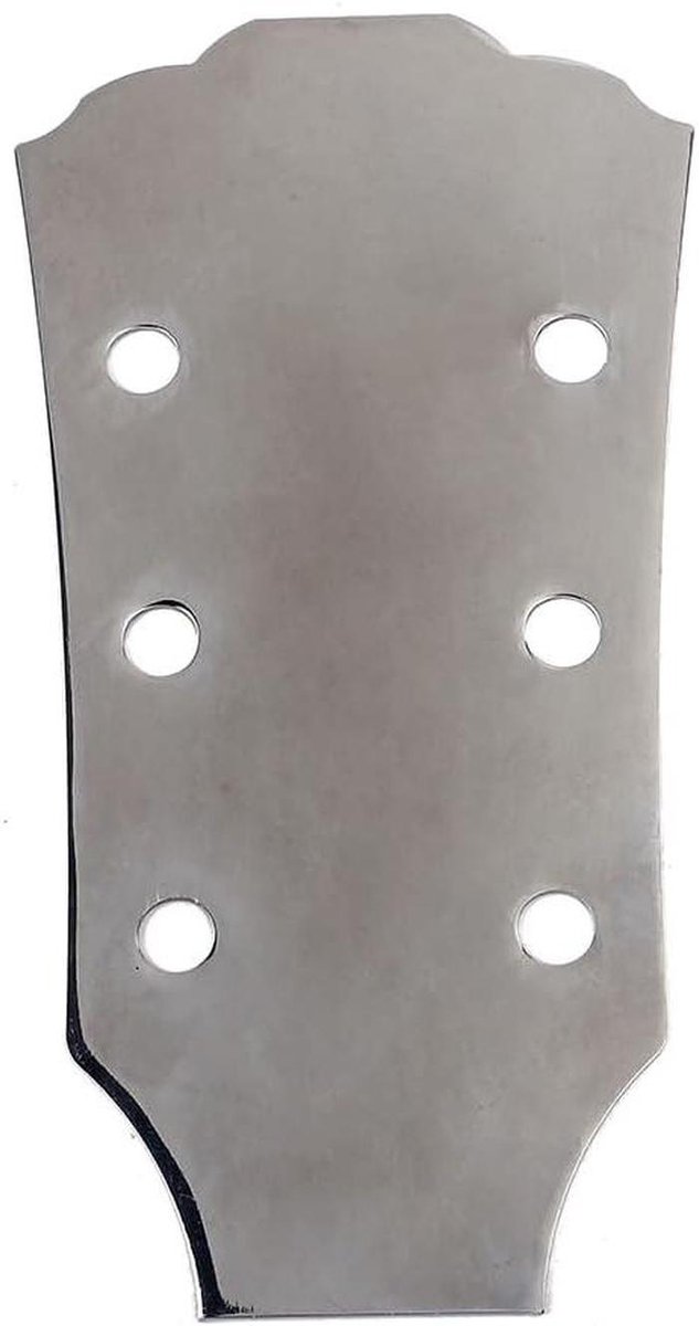 Gitaar Hoofd Mal - Maken Sjabloon - Gitaar Bouwen - Stalen Constructie - 184 x 93.5 mm - Zilver