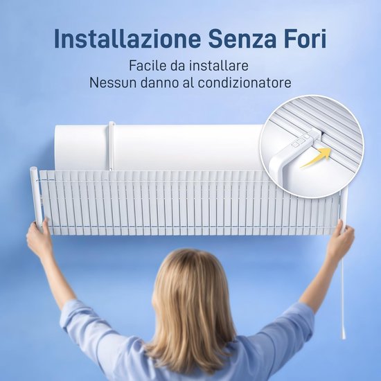 Windscherm Airconditioning - Airco Deflector - Comfort Verhogend - Verstelbare Hoek - 34 x 12 x 6 cm - Wit — afbeelding 4