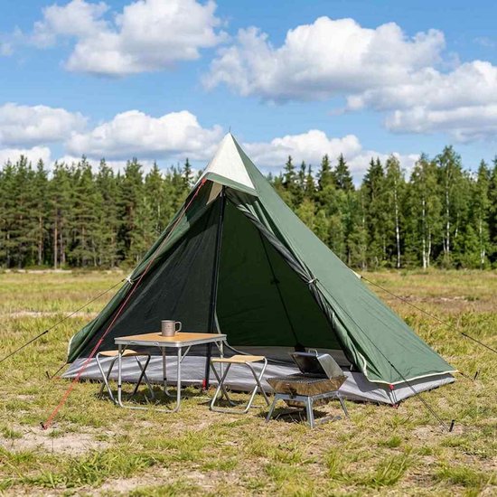 vidaXL - Backpacking - Tent - Groen - 222 - x - 85 - x - 125 - cm van Vidaxl — afbeelding 4