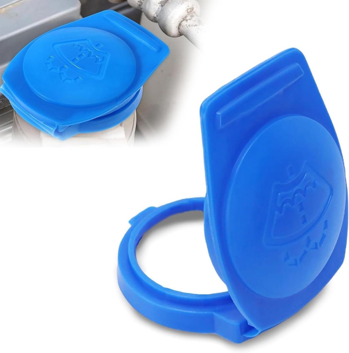 Reservoir Dop - Ruitenvloeistof Deksel - Bescherming Systeem - Versterkt ABS Kunststof - 300 g - Blauw
