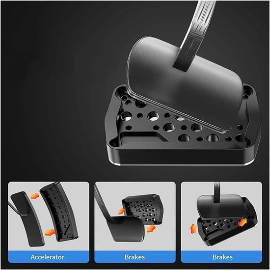 Pedaalkappen Auto - Koppelingsrempedaal Gasklep - Veilige Rit - Antislip Rubber - Set van 2 - Zwart — afbeelding 2