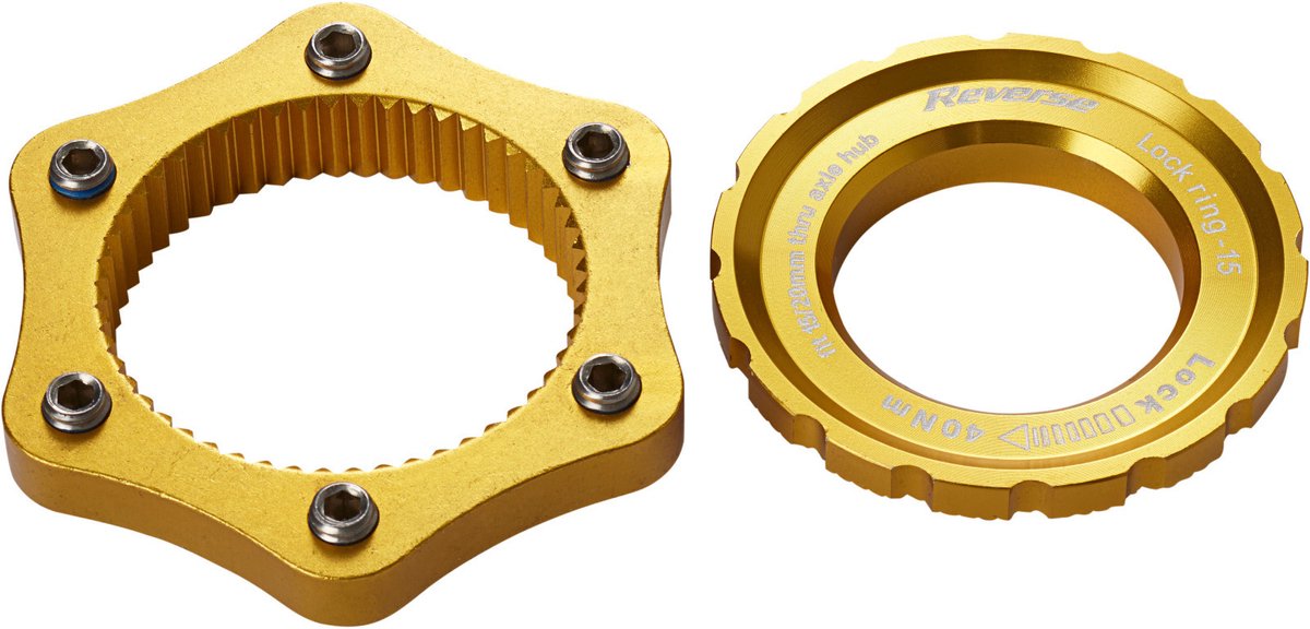 Reverse Components Centerlock Adapter Goud